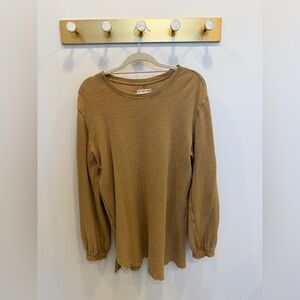 We The Free Tan Long Sleeve Top
